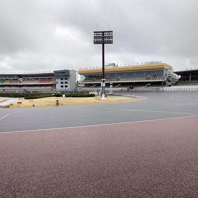 川口オートレース場舗装・フェンス工事